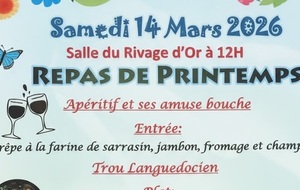 Repas de Printemps 14 mars 2026  /  Cliquer ici pour + d'infos